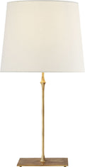 Dauphine Table Lamp | Gilded Iron | Linen Shade