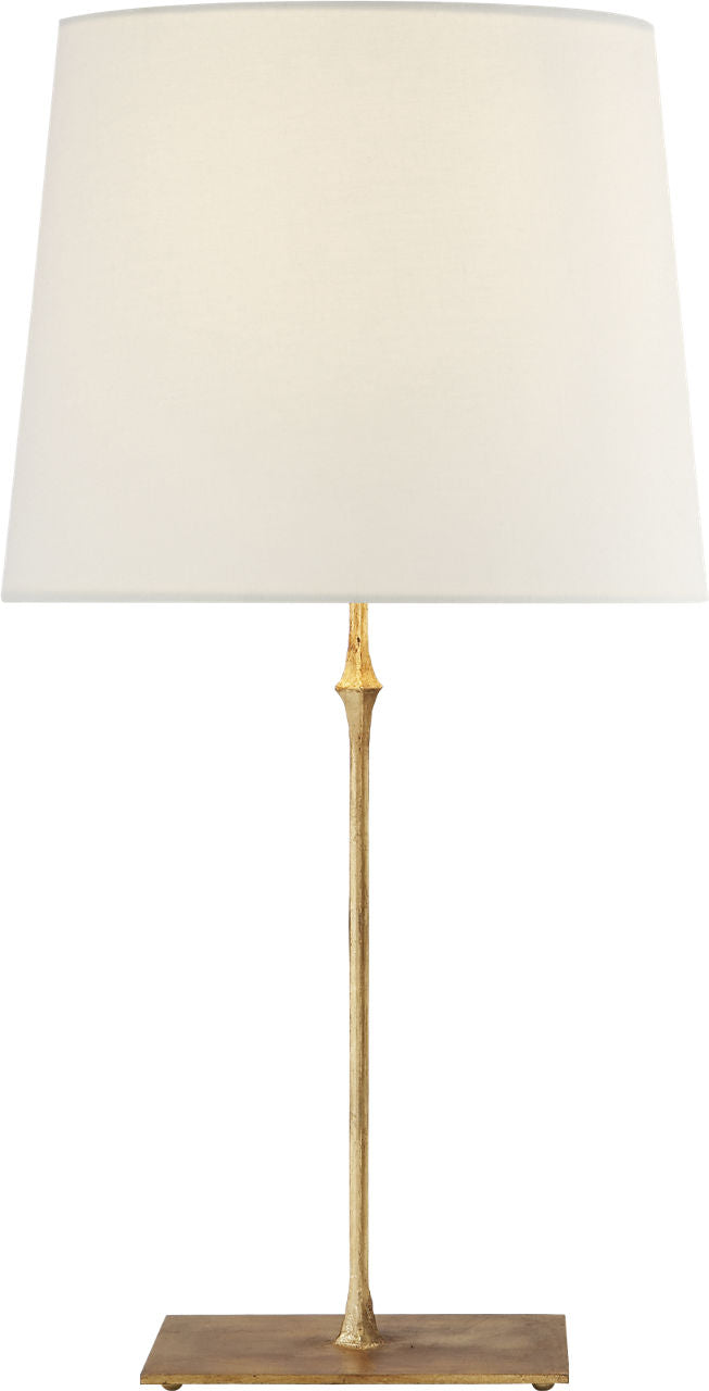 Dauphine Table Lamp | Gilded Iron | Linen Shade