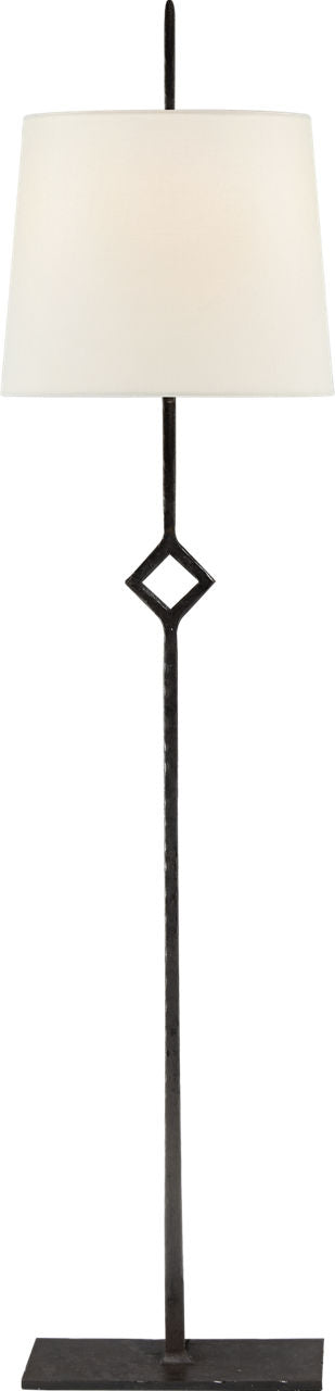 Cranston Buffet Lamp | Aged Iron | Linen Shade