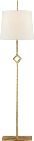 Cranston Buffet Lamp | Gilded Iron | Linen Shade