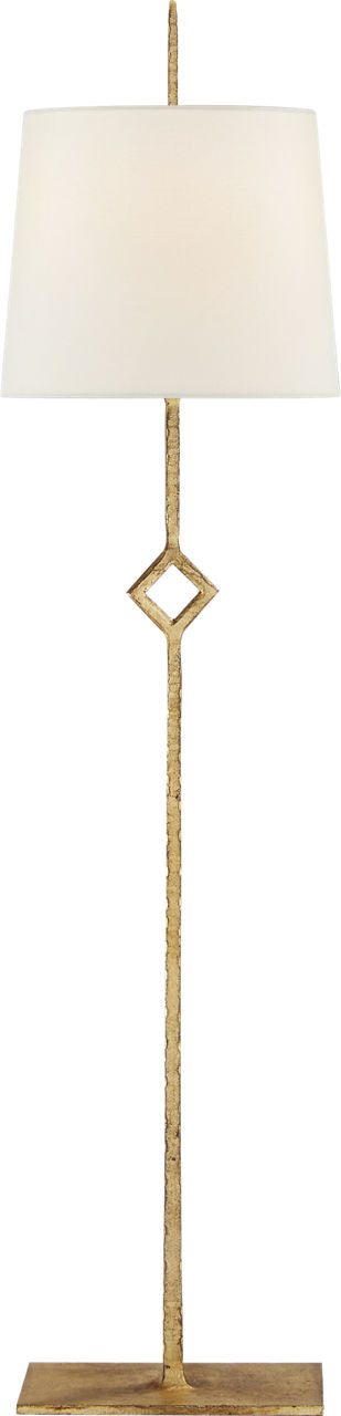 Cranston Buffet Lamp | Gilded Iron | Linen Shade