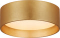 Shaw 5" Solitaire Flush Mount | Gild | White Glass