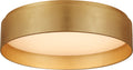 Shaw Medium Flush | Gild | White Glass