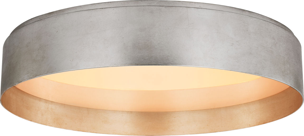 Shaw Extra Large Flush Mount | Burnished Silver Leaf