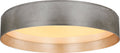 Shaw Grande Flush Mount | Burnished Silver Leaf