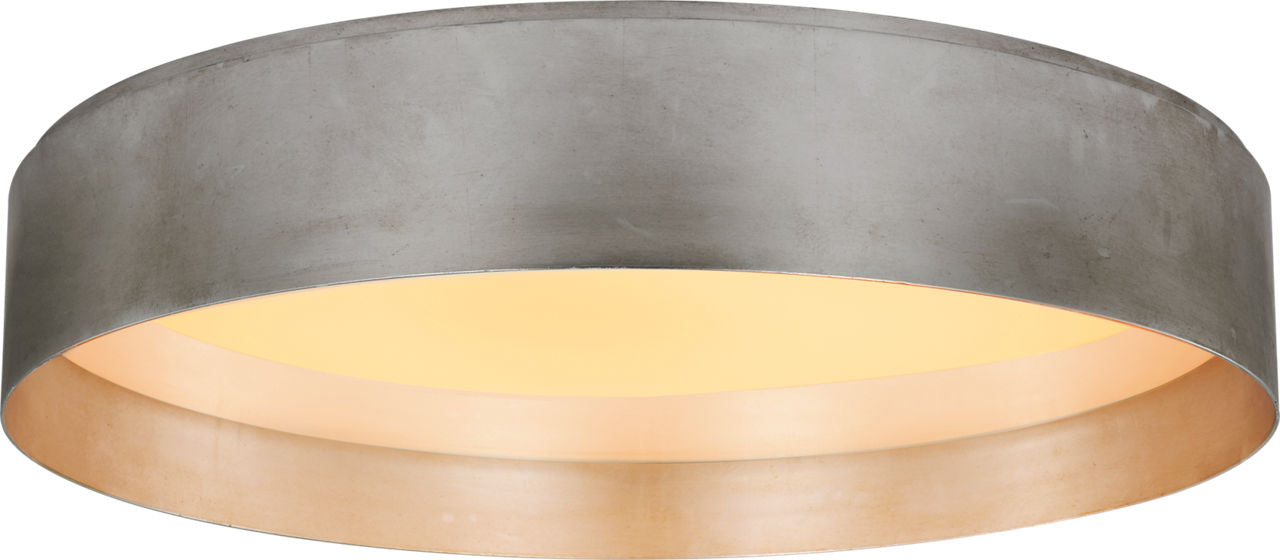 Shaw Grande Flush Mount | Burnished Silver Leaf