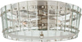 Cadence Medium Single-Tier Flush Mount | Polished Nickel | Antique Mirror