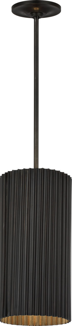 Rivers Small Fluted Pendant | Bronze