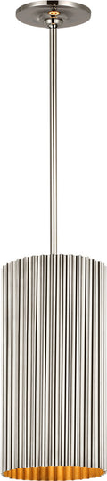 Rivers Small Fluted Pendant | Polished Nickel