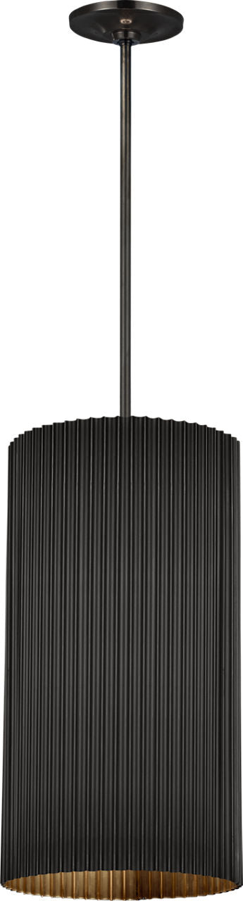 Rivers Medium Fluted Pendant | Bronze