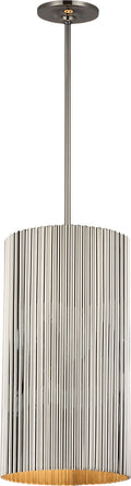 Rivers Medium Fluted Pendant | Polished Nickel