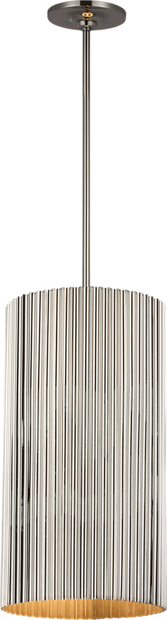Rivers Medium Fluted Pendant | Polished Nickel