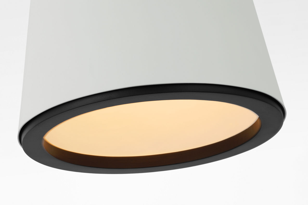 Murphy Small Pendant | Plaster White and Matte Black