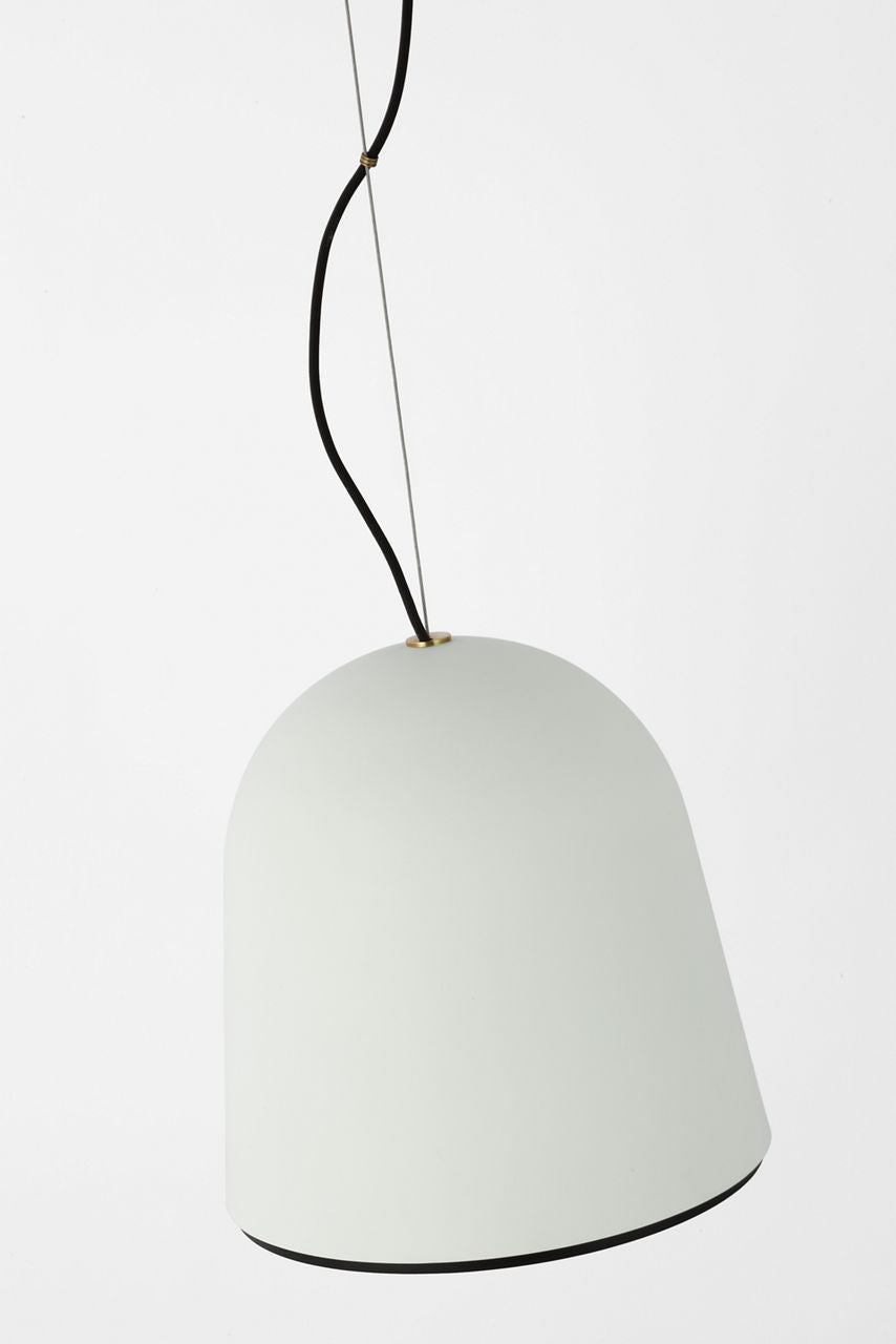 Murphy Small Pendant | Plaster White and Matte Black