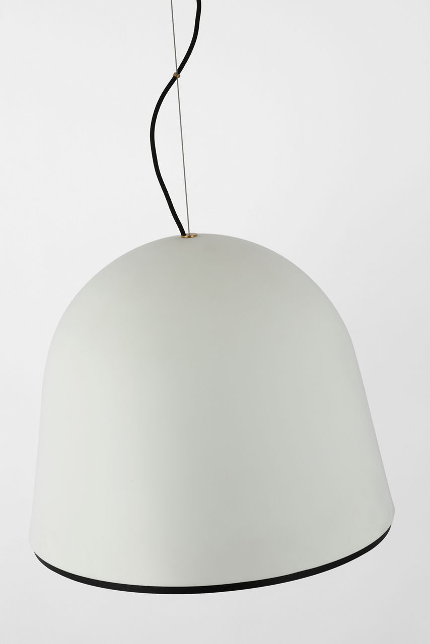 Murphy Large Pendant | Plaster White and Matte Black