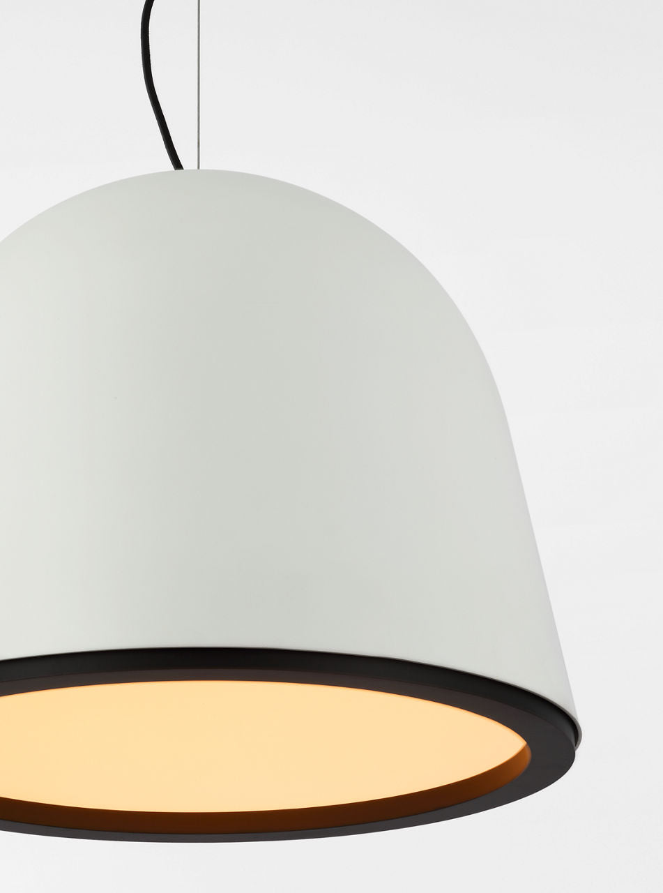 Murphy Large Pendant | Plaster White and Matte Black