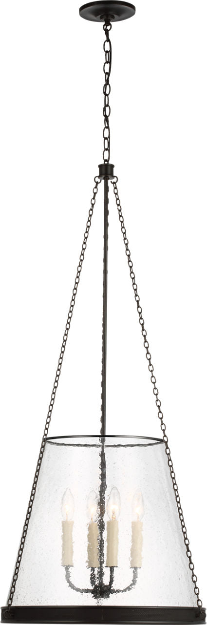 Reese 18" Pendant | Bronze | Clear Restoration Glass