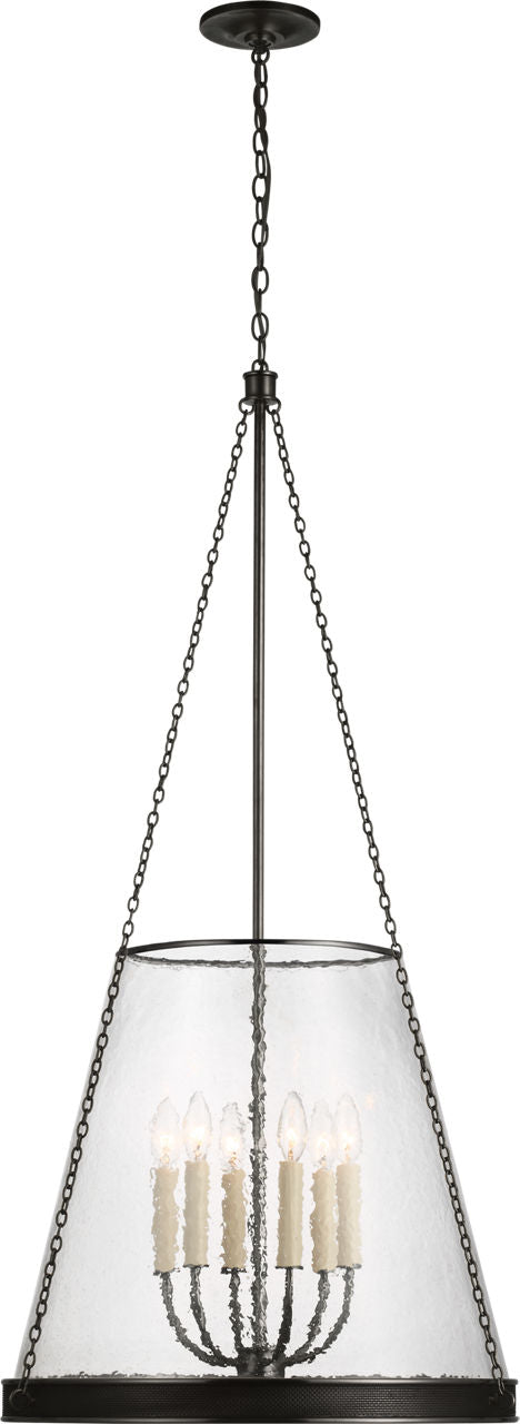 Reese 22" Pendant | Bronze | Clear Restoration Glass