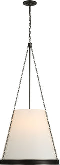 Reese 22" Pendant | Bronze | Linen Shade