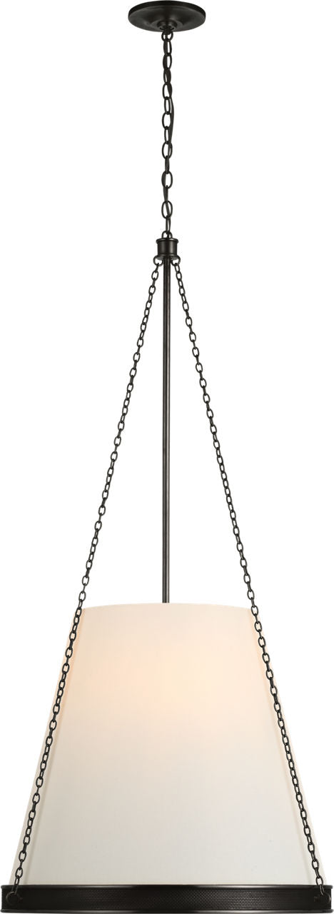 Reese 22" Pendant | Bronze | Linen Shade