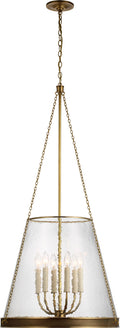 Reese 22" Pendant | Soft Brass | Clear Restoration Glass