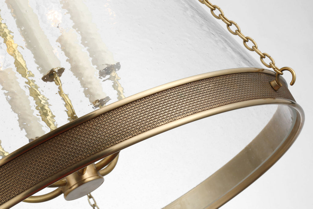 Reese 22" Pendant | Soft Brass | Clear Restoration Glass