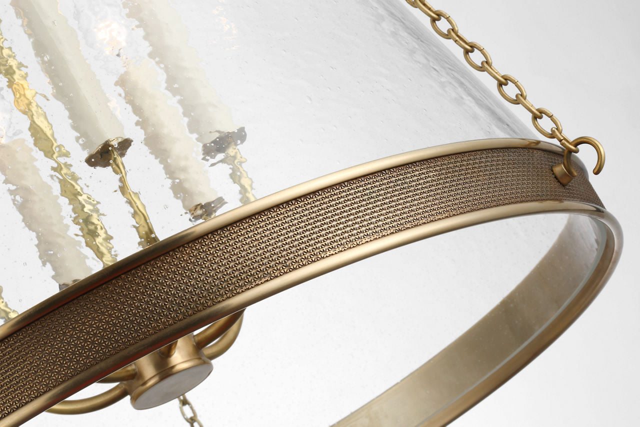 Reese 22" Pendant | Soft Brass | Clear Restoration Glass