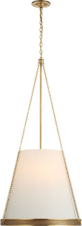 Reese 22" Pendant | Soft Brass | Linen Shade