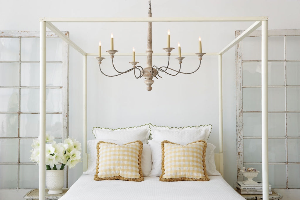 Country Large Chandelier | Belgian White