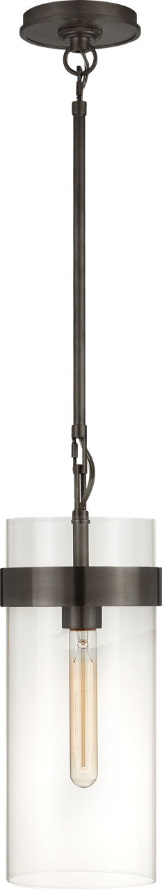 Presidio Small Pendant | Bronze | Clear Glass
