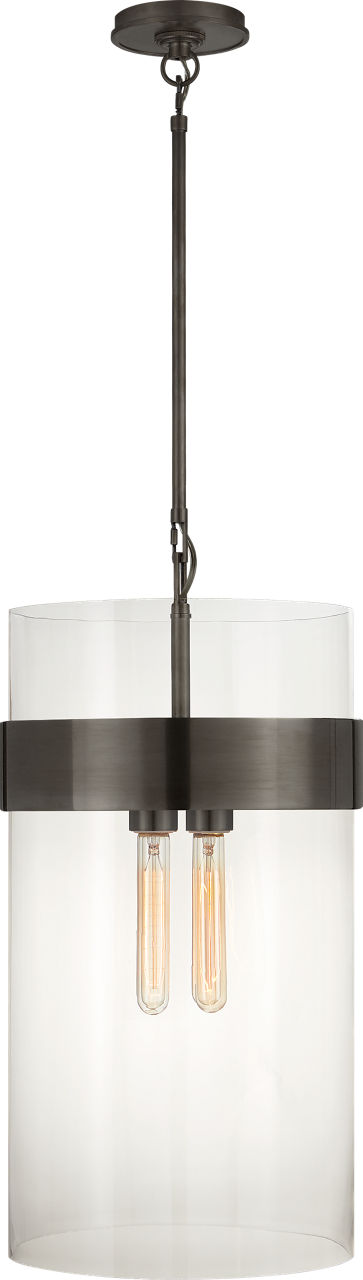 Presidio Medium Pendant | Bronze | Clear Glass