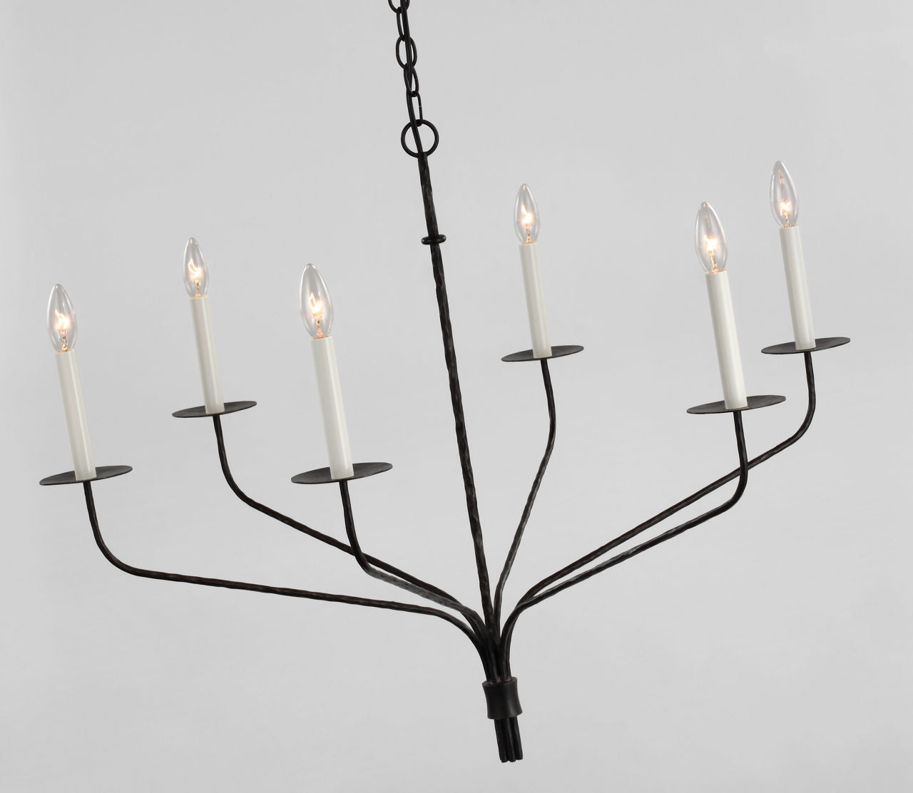 Belfair Large Chandelier | Aged Iron
