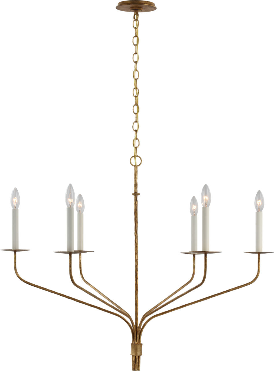 Belfair Large Chandelier | Gilded Iron