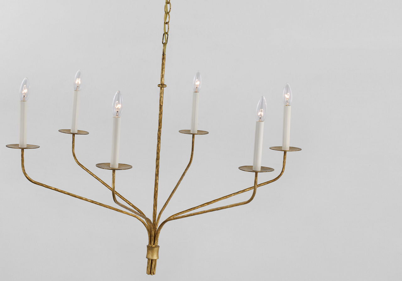 Belfair Large Chandelier | Gilded Iron
