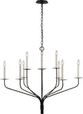 Belfair Large Two-Tier Chandelier | Aged Iron