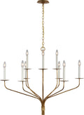 Belfair Large Two-Tier Chandelier | Gilded Iron