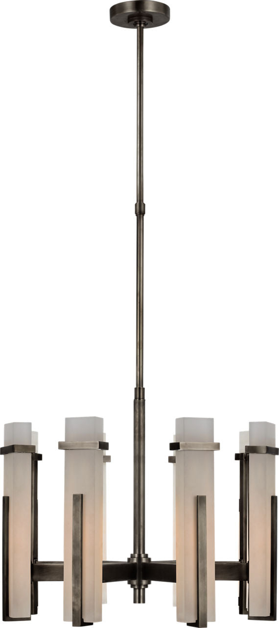 Malik Medium Chandelier | Bronze | Alabaster