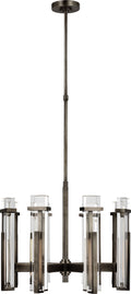 Malik Medium Chandelier | Bronze | Crystal