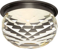 Hillam 5.5" Solitaire Flush Mount | Bronze | Crystal