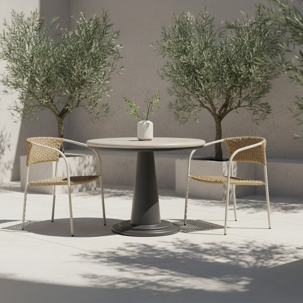 Esme Outdoor Cafe Table Cream
