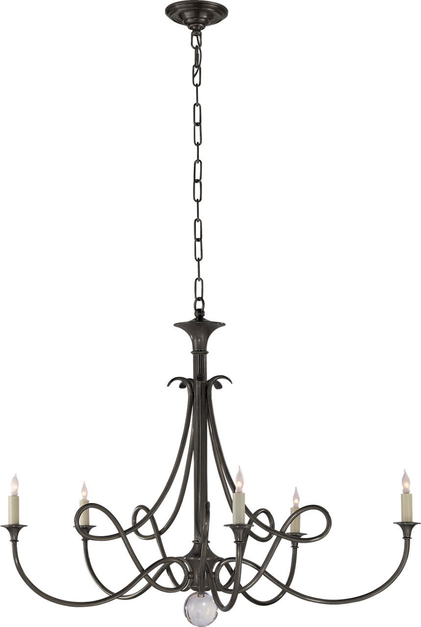 Double Twist Large Chandelier | Bronze