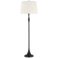 Romero Medium Floor Lamp | Bronze | 18" Linen Empire Shade