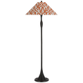 Romero Medium Floor Lamp | Bronze | Schumacher 21" Brick Amero Flare Shade