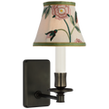 Tara 11" Sconce | Bronze | Schumacher Royal Silk Bell Empire Shade