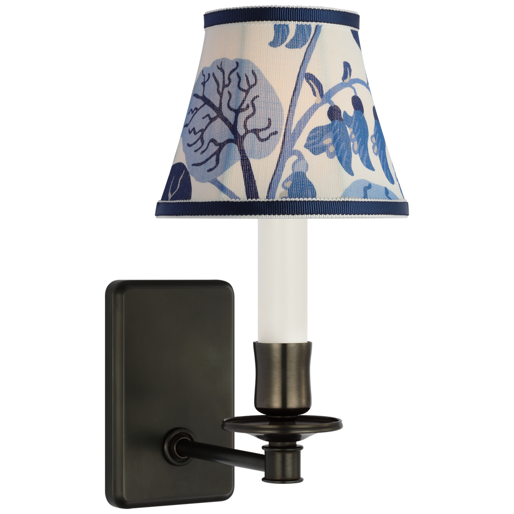 Tara 11" Sconce | Bronze | Schumacher Marine Exotic Butterfly Bell Empire Shade