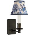 Tara 11" Sconce | Bronze | Schumacher Marine Exotic Butterfly Bell Empire Shade