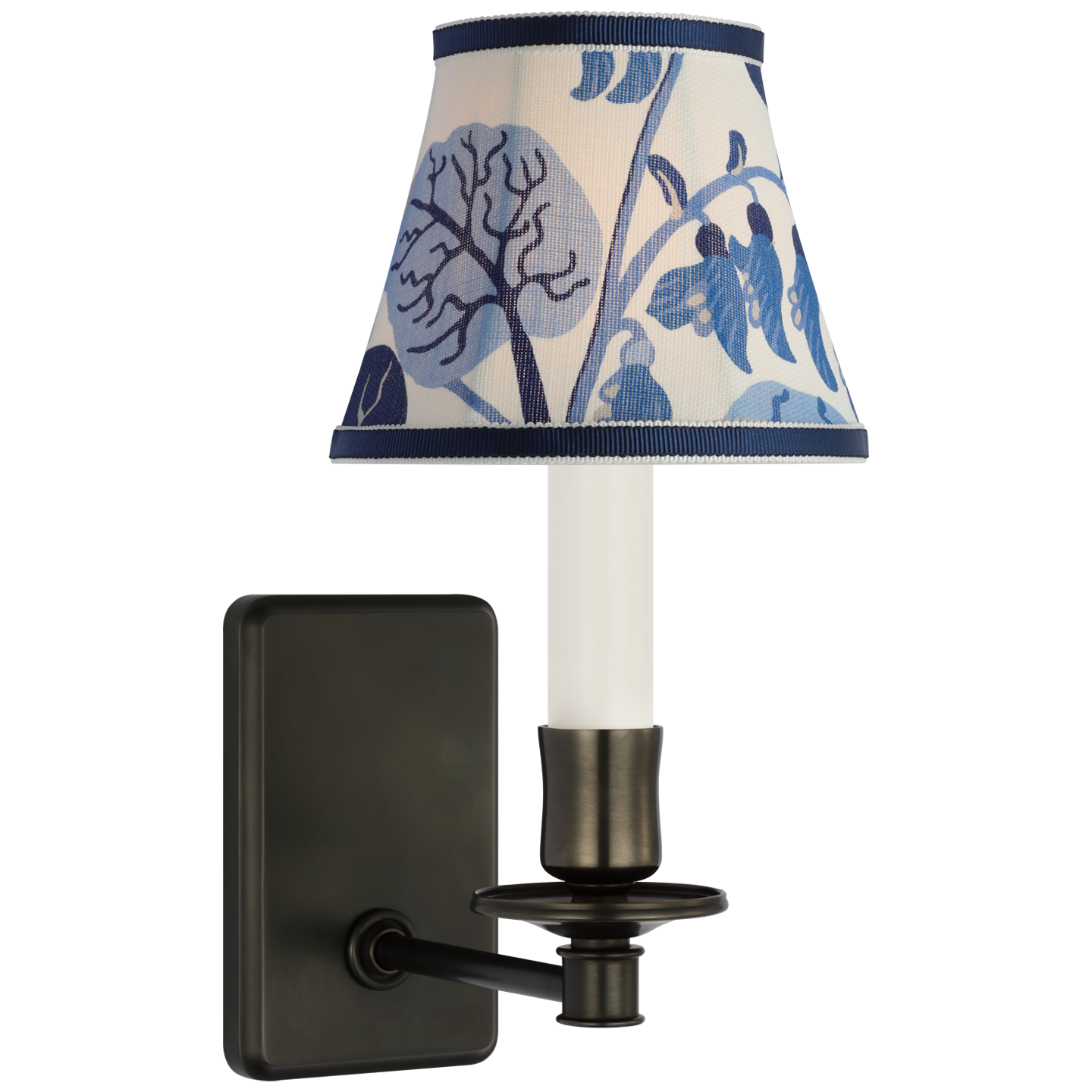 Tara 11" Sconce | Bronze | Schumacher Marine Exotic Butterfly Bell Empire Shade