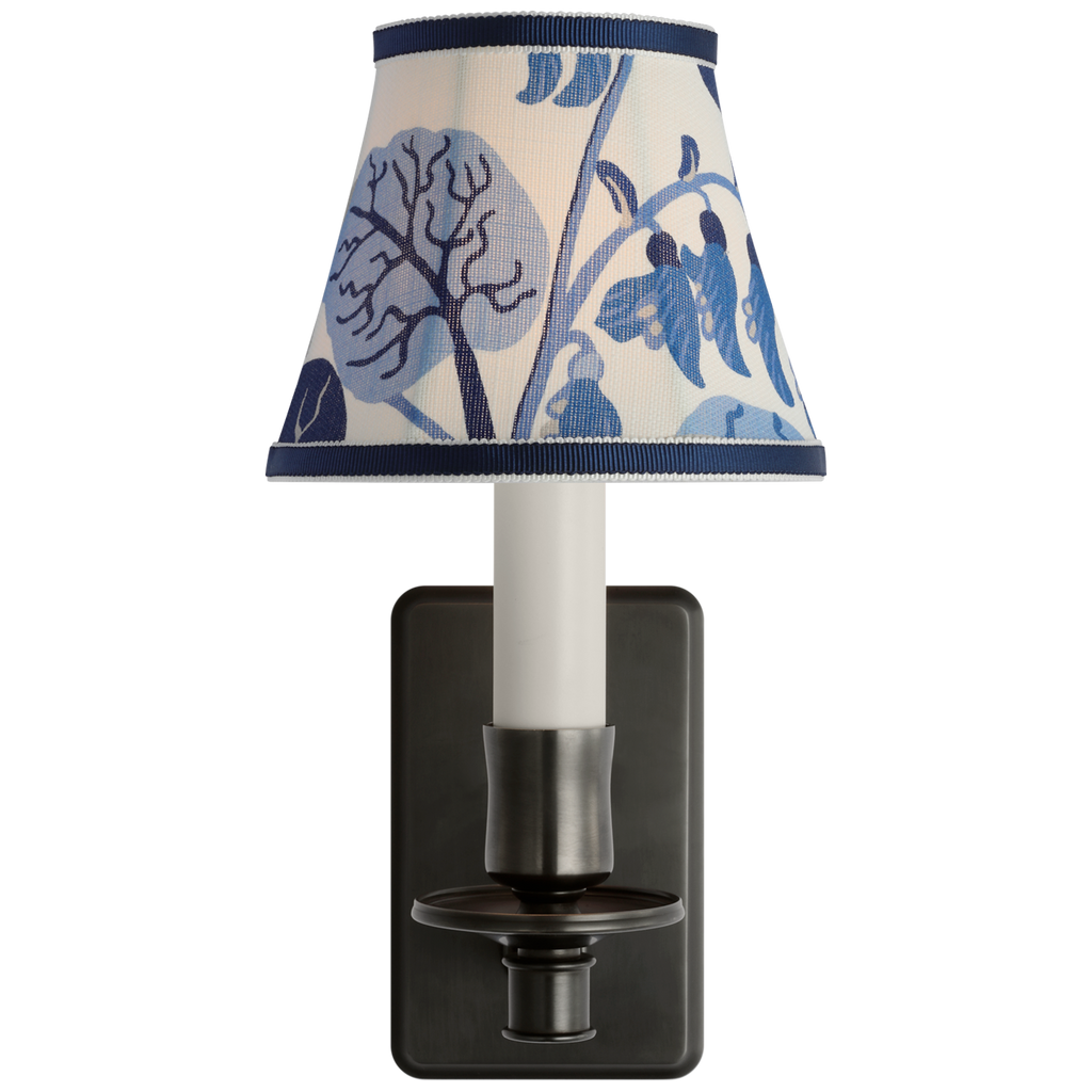 Tara 11" Sconce | Bronze | Schumacher Marine Exotic Butterfly Bell Empire Shade