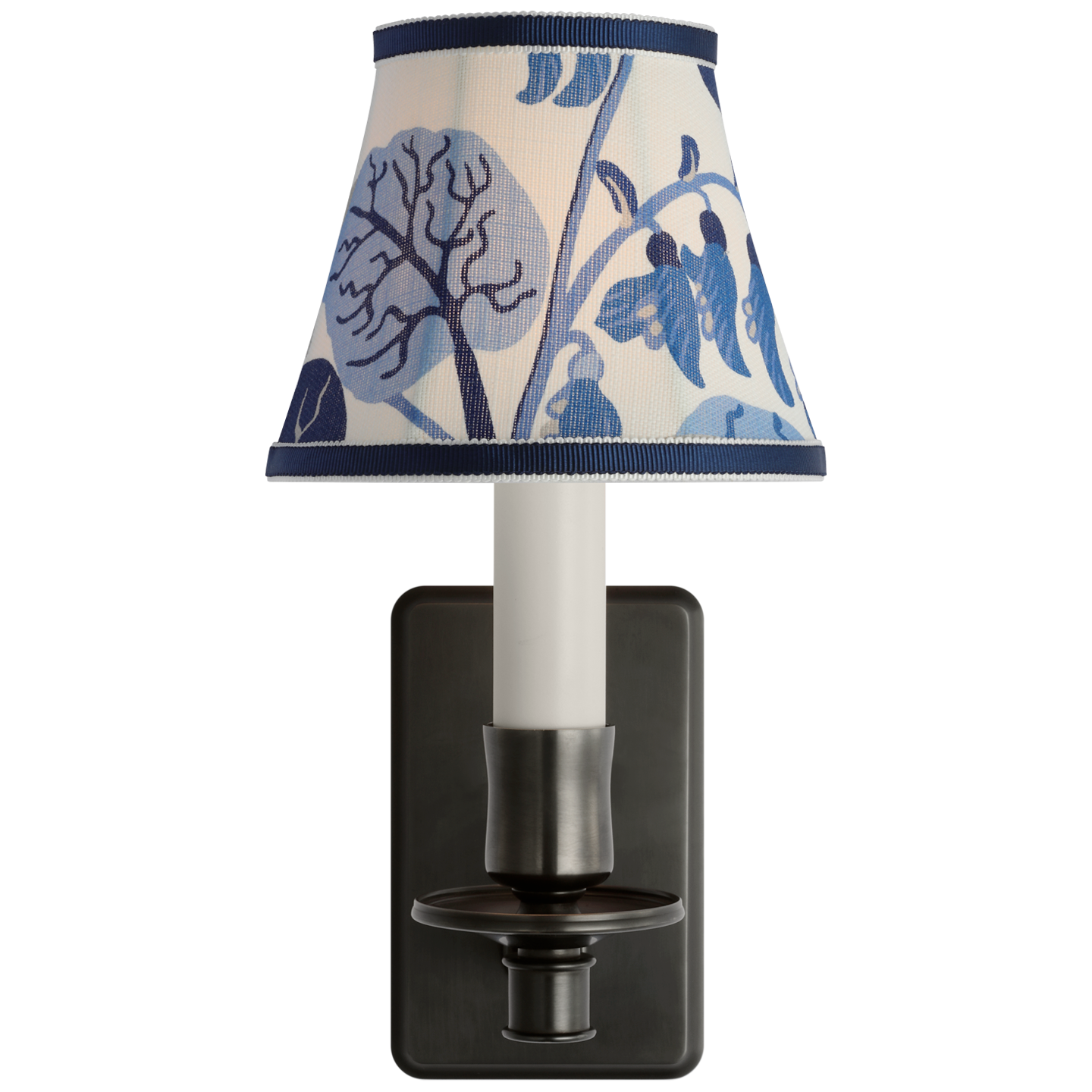 Tara 11" Sconce | Bronze | Schumacher Marine Exotic Butterfly Bell Empire Shade