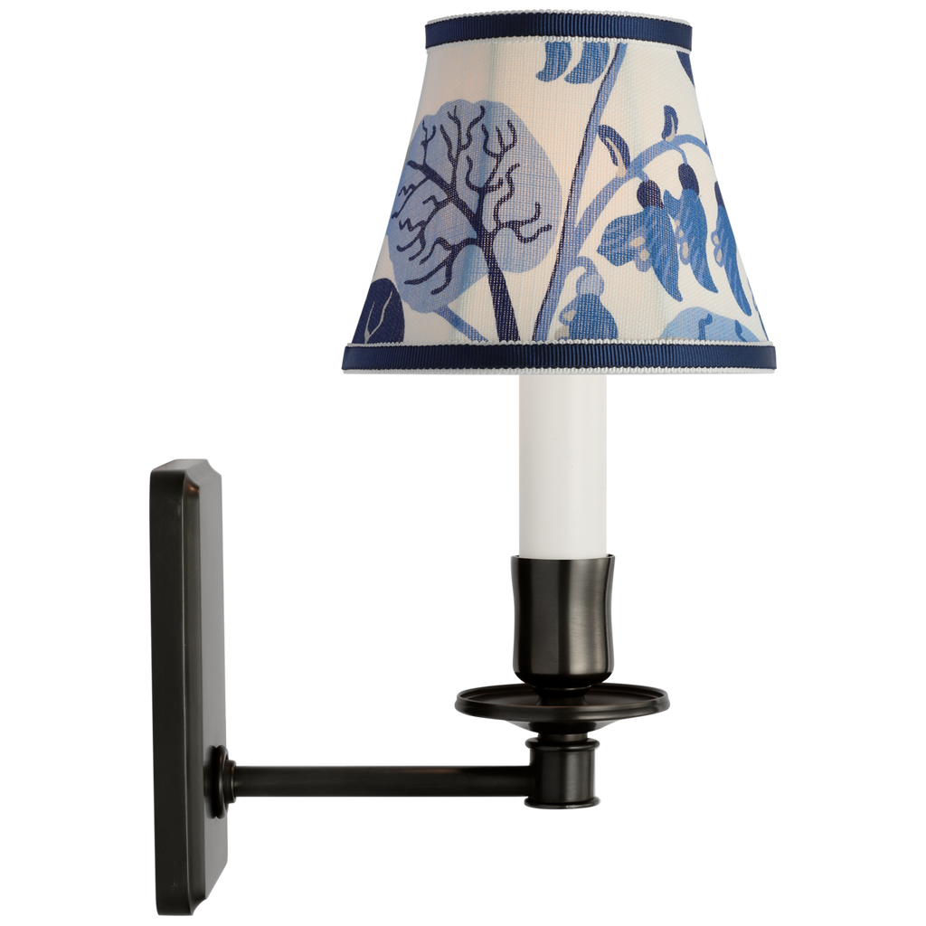 Tara 11" Sconce | Bronze | Schumacher Marine Exotic Butterfly Bell Empire Shade